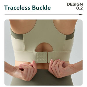 YISHENHON Fashion Outdoor Sports Adjustable Buckle Workout Women Push up <strong>Busty</strong> Yoga Custom Underwear Shockproof Gym Padded <strong>Bra</strong> - Product Image 4