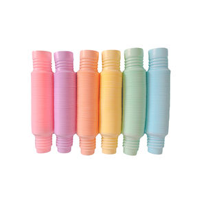 Juguetes Sensoriales Antiestrés de Plástico, Tubos Pop de 4.6CM, Color Normal y Color Macarrón Arcoíris, Divertidos - Product Image 5