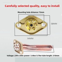 Elemento Calefactor para Cafetera Premium, Compatible con Modelos WEGA PEGASO, Repuesto Duradero