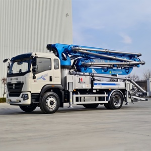 Pompe à béton compacte JIUHE à prix d'usine, capacité de pompage haute efficacité 17m 20m 25m 30m 31m, avec châssis HOWO FAW - Product Image 3