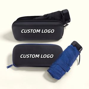 Mini parapluie de voyage manuel moderne de poche, personnalisable avec logo, pliable en 5 sections, vente en gros, haute qualité, portable, protection UV - Product Image 3