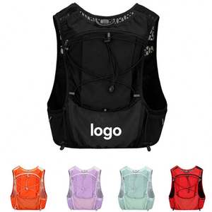 Mochila de Doble Asa para Senderismo al Aire Libre, Maratón, Viajes de Campo Traviesa, Montañismo, Bolsa de Agua, Botella de Agua, Chaleco para Correr - Product Image 2