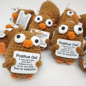 ตุ๊กตาถักไหมพรมรูปแมวน่ารักน่ารักโครเชต์สร้างแรงบันดาลใจลายมันฝรั่ง axolotl 100สไตล์เชิงบวก - Product Image 3