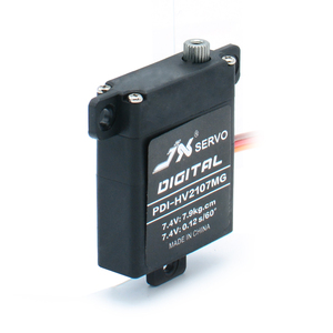 JX <span class=keywords><strong>Servo</strong></span> PDI-HV2107MG <span class=keywords><strong>7kg</strong></span> 0.12Sec 7.4V Volledig metalen <span class=keywords><strong>motor</strong></span> Digitale <span class=keywords><strong>servo</strong></span> voor RC Fix-wing vliegtuig Helikopter Speelgoedmodel Onderdeel - Product Image 1