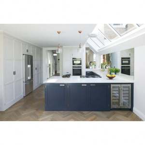 ตู้ครัวสไตล์อเมริกันโมเดิร์นสีเขียวแบบโมดูลาร์ ดีไซน์คลาสสิกแบบเชคเกอร์สีขาว ตู้สีน้ำเงิน เฟอร์นิเจอร์บ้าน - Product Image 4