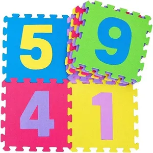 Tappetini Puzzle Numerici in EVA per Bambini 32x32 Cm Antiscivolo per Sala Giochi - Product Image 2