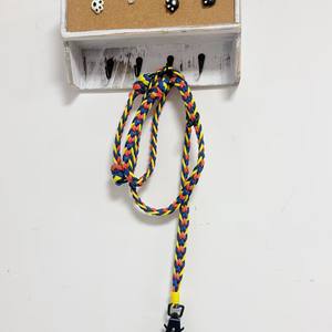 Laisse pour animaux de compagnie tressée à la main de qualité supérieure, colorée, en paracorde robuste avec <span class=keywords><strong>crochet</strong></span> pour des promenades élégantes - Product Image 4