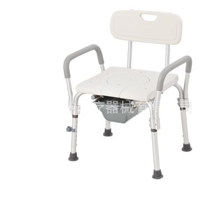 Chaise de douche avec siège de toilette en alliage d'aluminium, capacité de 250 kg, pour personnes âgées, handicapées, usage domestique - Product Image 1