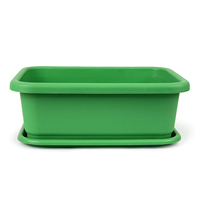Jardinière carrée de haute qualité pour balcon, grande jardinière rectangulaire en plastique pour l'extérieur, pour les légumes