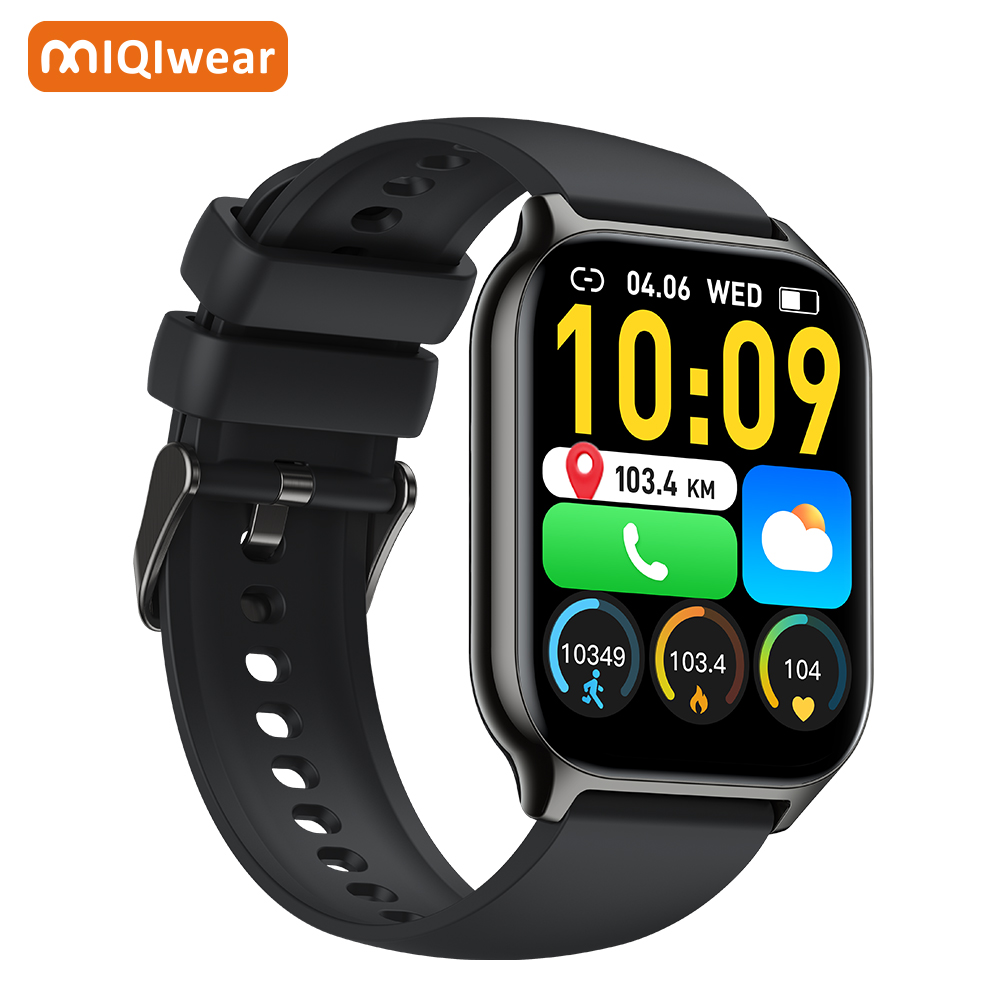 Montre Connectée KSIX Urban Plus – Grand écran 2.05 Pouces, Bluetooth 5.0, 270 MAh (Noire)