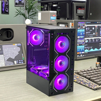 PCOOLING Atx /M-Atx Pc Gaming Case Desktop Pc Cabinet Computer Case & Towers Usb3.0 Transparent Glass Panal