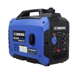 Dinking Hot Selling 2300W 2KW Portable Silent Inverter Gasoline Generator Genset for Camping Home Use Backup, DK2300i