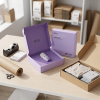 Prix Pas Cher Pack champagne Cola Fold Shipping Mailer Paper Box Doc Marten Jacket Skirt Cosmetic Packaging Box Avec Logo