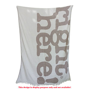 Manta Jacquard de Diseño OEM, 130x170 cm - 51x67'', Pesada y Lujosa, 100% Algodón - Se Aceptan Diseños Personalizados - Product Image 1