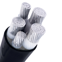 Cable concéntrico de aluminio de 0,6/1kv con aislamiento de Xlpe/PVC Cable de núcleo de cobre de bajo voltaje para construcción y central eléctrica