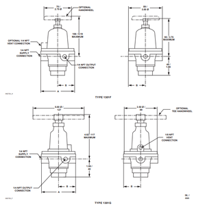 Regulador Neumático de Alta Reducción de Gas 1301F 1301G, Precio y Stock del Regulador 1301F 1301G, Tipo Autooperable - Product Image 6