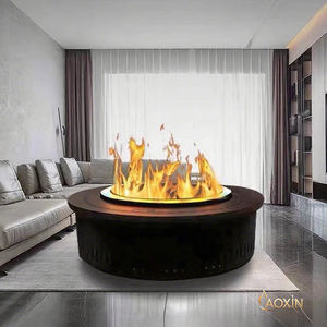 Estufa de <span class=keywords><strong>fuego</strong></span> electrónica de atomización Circular 3D personalizada, humidificador de chimenea impermeable integrado con llama simulada, Independiente - Product Image 3