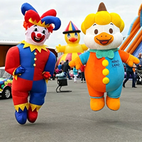 Costume gonflable personnalisé en forme de canard, durable, en peluche, mascotte gonflable, costume de clown de cirque, mascotte de dessin animé mignonne, costume gonflable ambulant