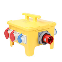 Boîte de distribution industrielle en plastique pour extérieur, étanche à la poussière et à l'eau IP65, 8 prises, 220V/400V 50/60Hz IEC 060439-1, JX-3 WNZJ