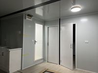 Rumah Kontainer 20ft Modern, Lipat, Portable, dari Baja & Panel Sandwich, Bernapas, untuk Rumah, Kantor & Penggunaan Rumah Tangga