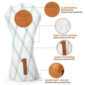 Accesorios de Golf de Alta Calidad, Funda Protectora para Palos de Golf, Funda Personalizada de Cuero PU para Driver - Product Image 3