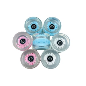 Sáng Con lăn Quad <span class=keywords><strong>Skate</strong></span> bánh xe 65mm 62mm 58mm sáu ánh sáng nhấp nháy ánh sáng lên Skateboard bánh xe phong cách mới - Product Image 5