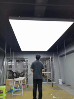 Panneau lumineux LED professionnel Softbox pour l'atelier de détail automobile, éclairage de garage, plafond, grande réparation automobile