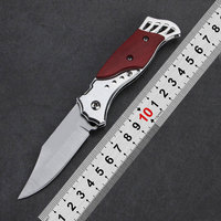 Cuchillo Plegable para Exteriores, Hecho a Mano, para Camping, Supervivencia, Frutas, Regalo Coleccionable, Herramienta