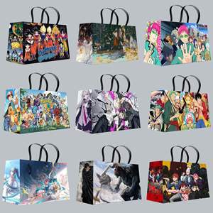 17 Design Sacchetti Regalo in Carta Anime di Grandi Dimensioni (60cm) con Personaggi come Luffy, Tanjir e Giocatori di Calcio d'Elite per Collezionismo e Regali - Product Image 2