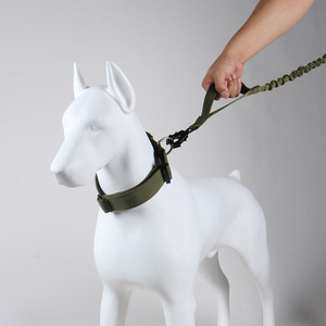 Collar de perro táctico militar de nailon personalizado de diseñador combatido y conjunto de correa de plomo - Product Image 4