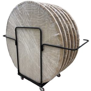 भारी ड्यूटी काले स्टील आसान चलती भोज तह दौर टेबल ट्राली - Product Image 1