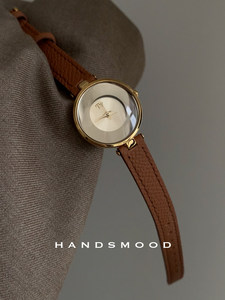 Reloj de Cuarzo Vintage <span class=keywords><strong>Mirad</strong></span> Marrón, Ambiente Otoño/Invierno, Espejo Cielo, Moda de Lujo, Reloj de Cuero Genuino, Reloj de Mujer Diosa - Product Image 6