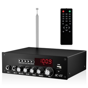 2*100W Dual-Kênh Home Giai Đoạn <span class=keywords><strong>Mini</strong></span> Khuếch Đại Kỹ Thuật Số Công Suất Cao Cho <span class=keywords><strong>Bluetooth</strong></span> Karaoke Cho KTV Nhà Sân Khấu Vật Liệu Kim Loại - Product Image 5