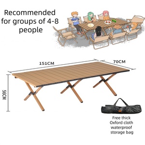 CZFIT Outdoor Chicken Rolls Carbon Steel Folding <b>Table</b>, Modern, Portable, <b>Adjustable</b> and Customizable, Popular - Product Image 3
