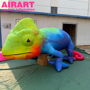 Divertido <span class=keywords><strong>globo</strong></span> inflable de lagarto para decoración de jardín, parque o patio al aire libre, colorido <span class=keywords><strong>globo</strong></span> inflable de camaleón. - Product Image 1