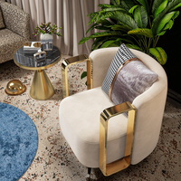 Fauteuil d'appoint pivotant de luxe à une seule place en velours, design moderne pour appartement, salle à manger, hall d'hôtel, salon