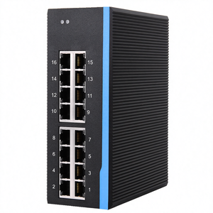 Switch Ethernet industriel géré 16 ports 10/100/1000M Gigabit avec QoS SNMP, capacité 22G pour fabricants - Product Image 4