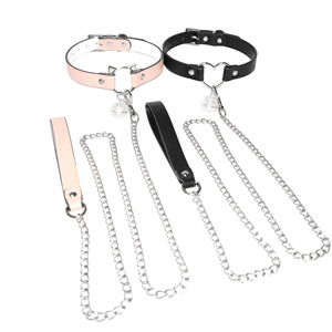 Cat bell <b>collar</b>, a erotic bondage and <b>BDSM</b> toy for couples, K9 bondage traction chain, neck <b>collar</b>, adult SM products. - Product Image 1