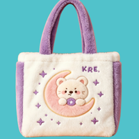 Sacs fourre-tout en peluche populaires pour femmes Kedi, sacs de shopping en peluche. Sacs en peluche décontractés