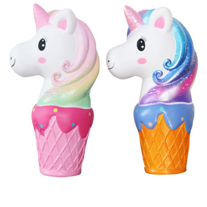 Unicorn Ice Cream <b>Squishy</b> Toy PU Fidget Stress Relief For Kids 5-7 Years Unisex - Product Image 1