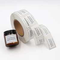 Étiquettes autocollantes en rouleau en feuille d'or de qualité supérieure, personnalisées pour bougies, imperméables, design de produit de luxe