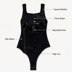 Fajas Colombianas a marchio privato da donna, scollo a U, contenitivo per vita e fianchi, modellante. - Product Image 6