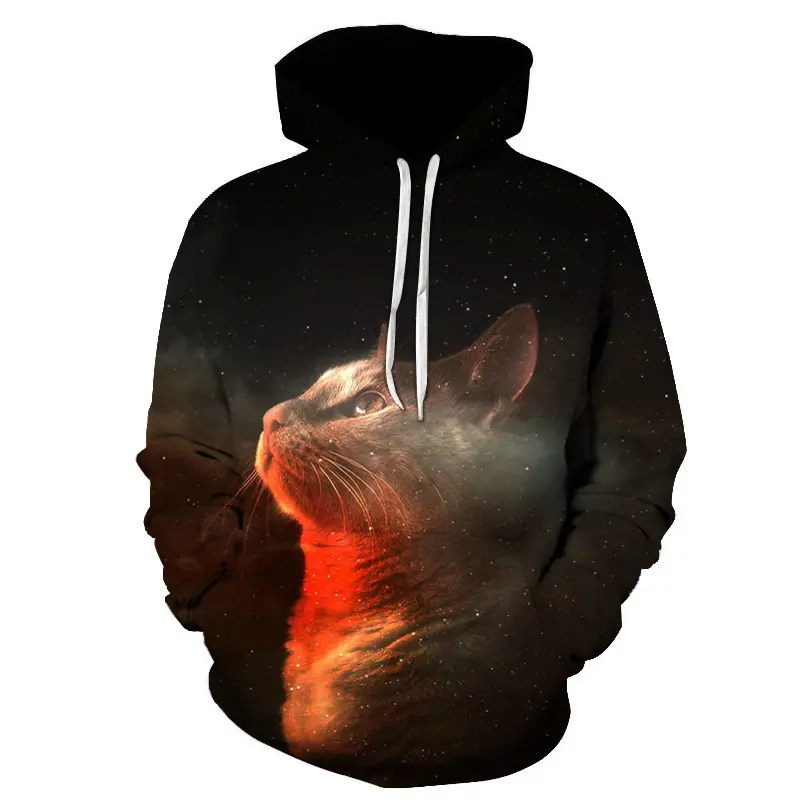 Mannen Vrouwen Nieuwe Plus Size Space Hoodies 3d Horse Print Casual Pullover Capuchon Sweatshirt Jas