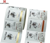 Étiquette autocollante personnalisée en vinyle holographique durable et imperméable pour les bouteilles de boissons, de bougies et de vin