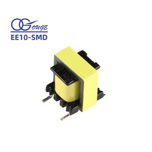 Малый трансформатор EE10 SMD вертикального типа 4+4PIN с высоким коэффициентом обратной связи, 12В/5В - Product Image 1