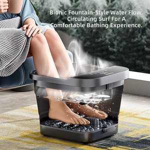 Bain de pieds électrique pliable intelligent à écran LCD, télécommande sans fil, portable, avec bulles – Meilleure vente - Product Image 4