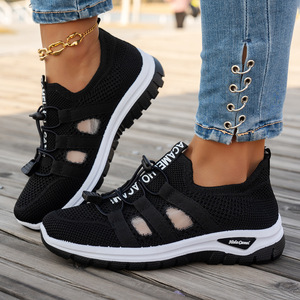 <span class=keywords><strong>Zapatillas</strong></span> Deportivas de Malla Transpirable para <span class=keywords><strong>Mujer</strong></span>, <span class=keywords><strong>Zapatillas</strong></span> de Running de Tejido Elástico, Calzado Ligero y Acolchado, Tallas Grandes - Product Image 6