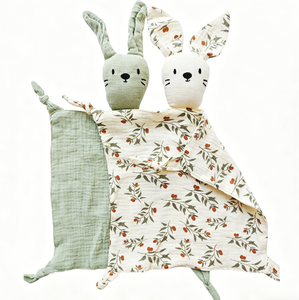 <span class=keywords><strong>Doudou</strong></span> personnalisé pour bébé, couleur unie, animal, 100% mousseline, doux pour la peau, <span class=keywords><strong>doudou</strong></span> personnalisé pour bébé - Product Image 2