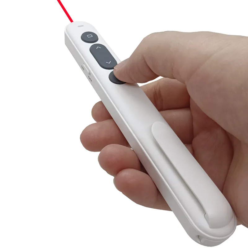 Laser Pointer Pointer Remote Control, poin daya Powerpoint apresador nirkabel Puntero presentasi Laser Clicker Pointeur