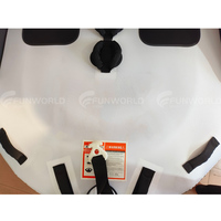 Personnalisable conçu eau gonflable 3 personnes remorquable Tube gonflable eau canapé bateau remorquables Tubes pour bateaux Sports nautiques